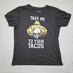 Camisa de tacos para hombre grande negra manga corta Llévame a tus tacos humor divertido - Imagen 1 de 12