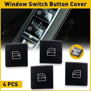 4pcs Driver Window Switch Button Cap for Mercedes-Benz W204 C-Class W212 X156 - Foto 1 di 10