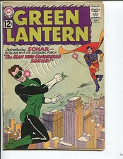 GREEN LANTERN 14 VG-FN ORIGIN FIRST APP SONAR 1962