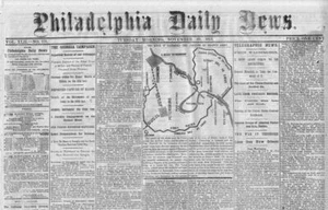 CIVIL WAR RARE NEWSPAPER SIEGE OF RICHMOND MAP CAPTURE OF MACON GEORGIA PIRATE - Picture 1 of 1