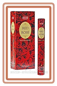 HEM RED ROSE Incense stick : Choose: 20, 40, 60, 80, 100 or 120 Stick- FRESH - Picture 1 of 1