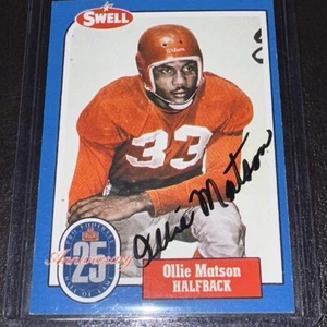 Ollie Matson Autographed Signed 1988 Swell #77 Football Card BAS Beckett - Picture 1 of 3