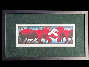 Nathalie Parenteau "Moose Challenge" Archiv Glicee Druck nummeriert/signiert Echtheitszertifikat - Bild 1 von 14