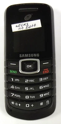 Samsung SGH-T105G - Black and Silver ( Tracfone ) Cellular Candybar Phone WORKS - Image 1 of 2