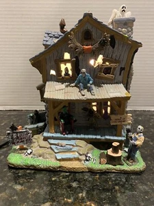 HAUNTED CABIN LEMAX SPOOKY TOWN Village HALLOWEEN Building Retired **READ** - Picture 1 of 16