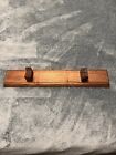 Wooden Knife Display Stand 14 Inch Total 8 Inches Between Holders