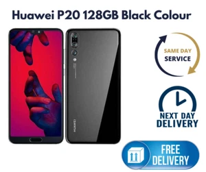 Huawei P20 128GB 4GB RAM 6,1'' 20MP 3400MaH entsperrt Smartphone schwarze Farbe - Bild 1 von 9