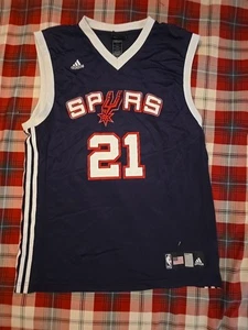 Tim Duncan Adidas Red White & Blue NBA San Antonio Spurs Jersey Size M Men's - Picture 1 of 8