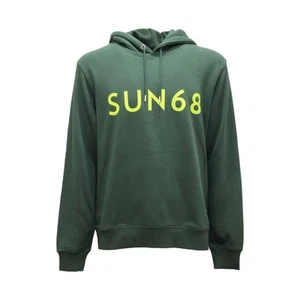 M8969 FELPA UOMO SUN 68 MAN SWEATSHIRT GREEN - Imagen 1 de 4