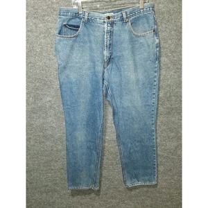 Geoffrey Beene Mens Jeans 38x30 Light Wash Denim Pants Relaxed Fit Cotton Casual - Picture 1 of 7