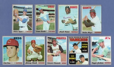 Juego parcial de béisbol Topps 1970 ~ 719/720 sin Ryan ~ limpio grado bajo/medio AVG EX Foto 1 de 4