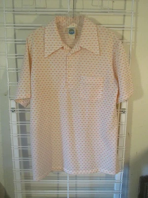 CAMISETA POLO VINTAGE JANTZEN naranja lunares talla L grande usada en excelente estado Foto 1 de 4