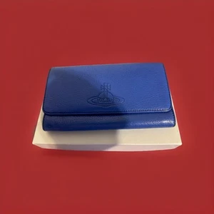 Vivienne Westwood Orb Long Geldbörse blau beige mit Box - Bild 1 von 10
