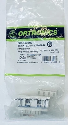 Legrand Ortronics S22600 Series II ClarityDual Cat6 Jack туман белый БЕСПЛАТНАЯ ДОСТАВКА - Изображение 1 из 4