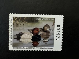 2003 Louisiana Duck Stamp - Non-Resident, MNHOG - Picture 1 of 2