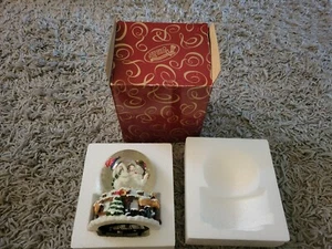 Schneemann mit Kardinälen auf einem Baum Schneekugel San Francisco Spieluhr - Bild 1 von 11