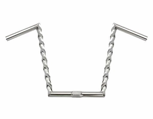 MANILLAR DE ELEVACIÓN ORIGINAL VINTAGE LOWRIDER V APE TRENZADO 12" EN 25,4 MM EN CROMO. Foto 1 de 1