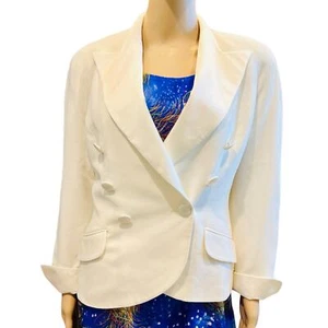 Vintage Christian Dior Evening Formal Suit Jacket- Size 12P - Picture 1 of 8