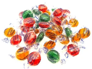 Assorted FRUITS SUGAR FREE ORIGINAL HARD BUTTON CANDIES KETO/LIMITED BULK BAG!!! - Picture 1 of 5