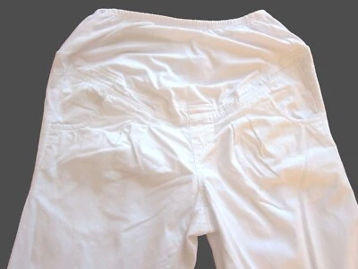 Pantalón Mujer Blanco Maternidad NEXT Talla 10 8 Largo Regular PVP £30 Foto 1 de 4