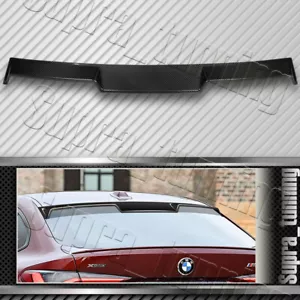 Carbon Fiber Rear Roof Spoiler V-Style Fit 2021-2023 BMW 4-Series Gran Coupe G26 - Picture 1 of 5