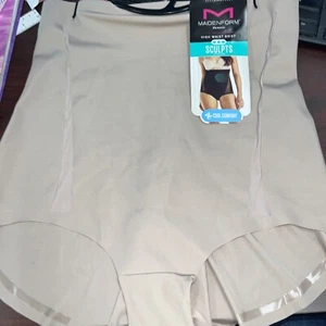 NEW SIZE 3XL WOMEN MAIDENFORM FLEXEES MODERN SCULPTS HIGH WAIST BRIEF - Picture 1 of 4