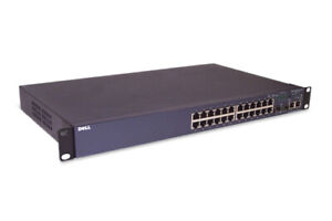 Dell Switch - PowerConnect 3424 - 24 Ports -10/100/1000 MBit/s Schwarz 8000 MACs