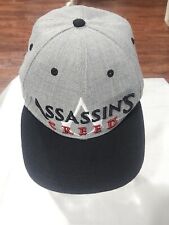 ASSASSINS CREED Gray Black Baseball Cap Snapback Embroidered Logo 