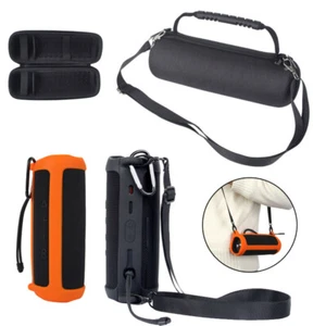 EVA Storage Bag & Silicone Protective Soft Case For JBL Flip 6 Bluetooth Speaker - Picture 1 of 19
