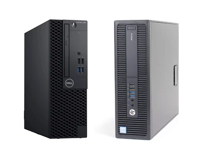 Dell HP i5 6th Gen Quad Desktop SFF 32GB RAM SSD/HDD Windows 10 PC Computer - Image 1 of 4