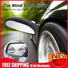 Car Mirror 360 Adjustable Wide Angle Side Rear Mirrors Blind Spot Mirror (Black)