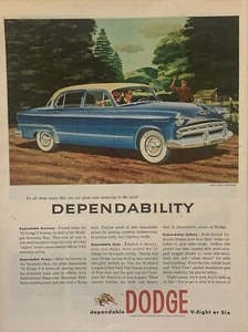 1953 Vintage Dodge automobile print ad Dependability - Picture 1 of 1
