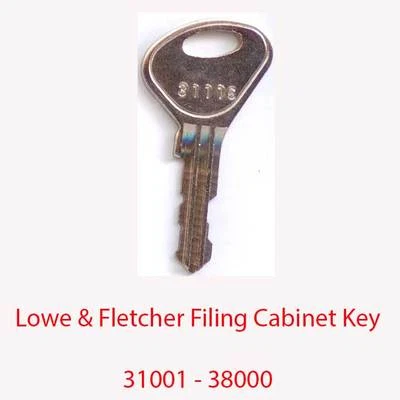 LOWE AND FLETCHER Lowe & Fletcher Replacement Filing Cabinet Key 31001 - 38000