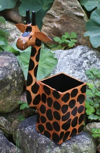 Stiftebecher Giraffe Stiftehalter Stifteständer Holz Giraffen deko Holzbecher - Bild 1 von 4