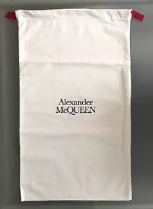 Alexander McQueen White Drawstring Dust Bag Large, 63cm x 37cm - Picture 1 of 2