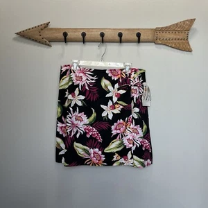 White Stag | Vintage 90s Y2K Stretch Tie Skirt Skirt Wrap Sz 14 Hawaiian Floral - Picture 1 of 7