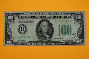 1934-A $100 FRN Star Note F/VF Cond. - B00086886✫ - New York, NY. - Picture 1 of 6