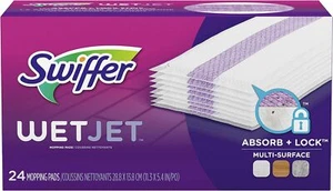 Swiffer WetJet Multi-Surface Floor Cleaner Pad Refill, 24 Count, Fresh Scent - Picture 1 of 6