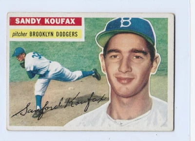 1956 Topps - Sandy Koufax Salón de la fama #79 Espalda gris Foto 1 de 2