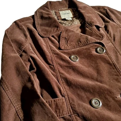 Abrigo Cherokee Vintage Mujer Pana Terciopelo Guisante Talla XL 14/16 Marrón Y2K Alta Costura Foto 1 de 4