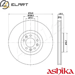 2x BRAKE DISC 60-00-0611 - Picture 1 of 6