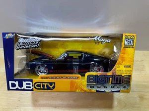 Jada Toys Big Time Muscle 1967 Shelby GT 500KR 1/24 Black With Red Stripes - Picture 1 of 4