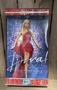 2002 RED HOT DIVA BARBIE DOLL 56707 COLLECTOR EDITION FRINGE DRESS NRFB - Picture 1 of 10