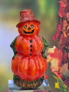 Vintage Halloween Kürbis Kerze Christopher Radko Anführer des Aufnäher Herbst RAR - Bild 1 von 6