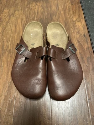 Birkenstock Boston 46 Shoes US Size 13. vintage wood roast.  9/10 condition - Image 1 of 3