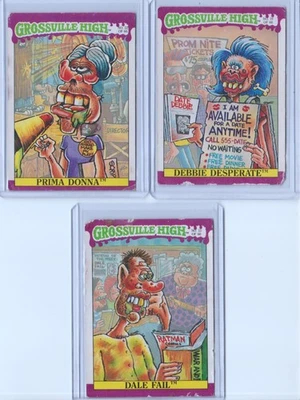 3 pegatinas de tarjetas coleccionables Fleer 1986 Canew Ideas Grossville High #13-#19-#22 Foto 1 de 4
