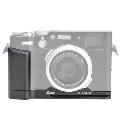 Aluminum L-Shaped Handle Grip w/Quick Release Plate for Fujifilm X100VI Camera - Image 1 of 4