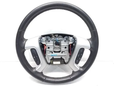 2012 GMC Acadia SLT Steering Wheel W/ Switches  BLACK LEATHER - Image 1 of 4
