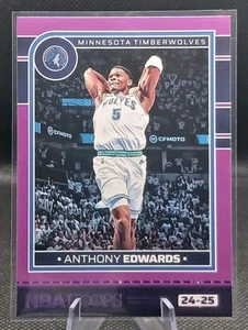 2024-25 NBA Hoops Anthony Edwards #181 Purple Flood The King Slayer - Baby GOAT - Picture 1 of 2