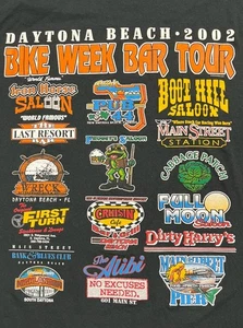 Vintage 02 Daytona Bike Week All Sport Shirt XL Bar Tour Biker Tee USA - Bild 1 von 5